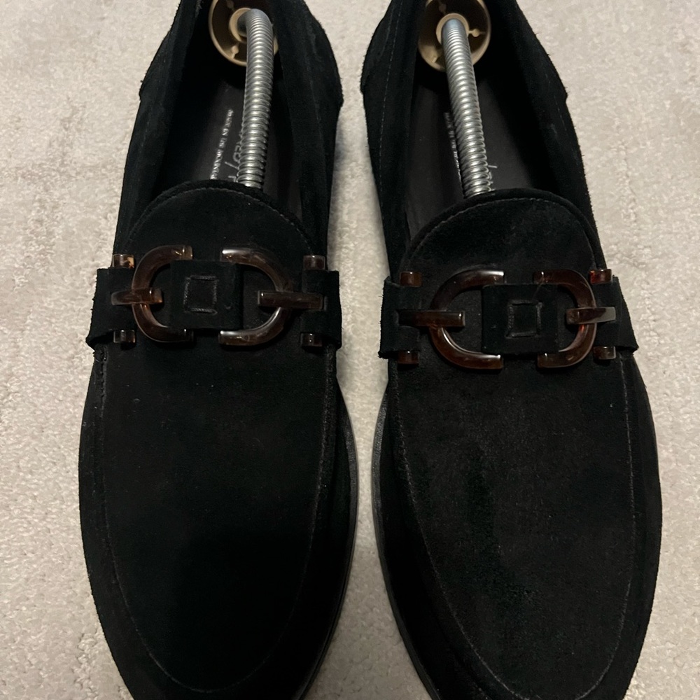 Donald Pliner Black Suede Mens Size 10